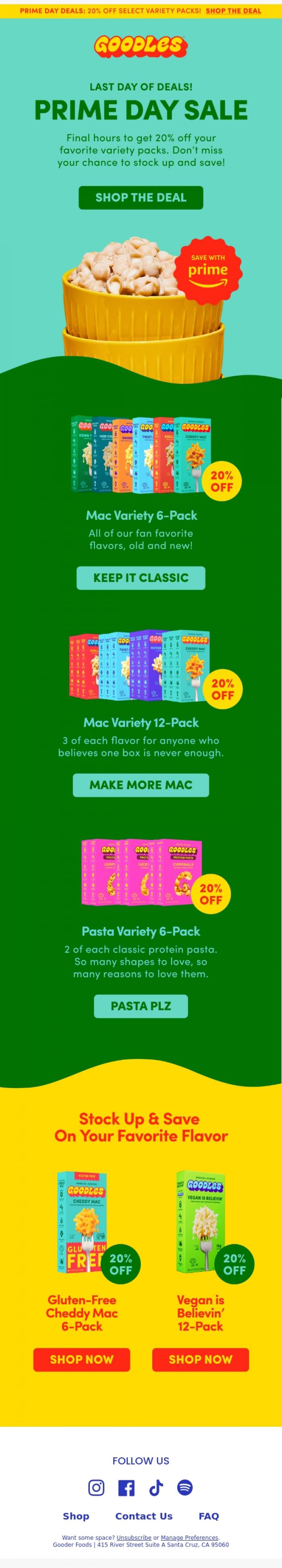 Email Design Inspiration from Team GOODLES, The clock is ticking... ⏰