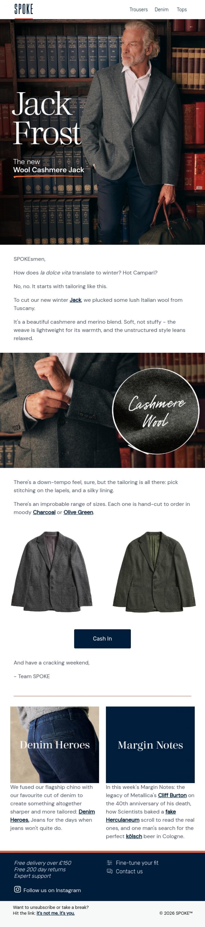 Email Design Inspiration from Team SPOKE, Formal Warming