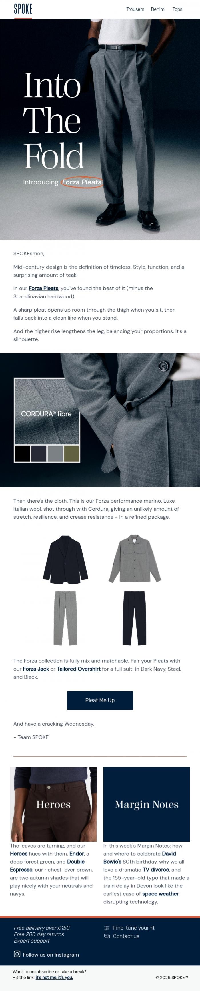 Email Design Inspiration from Team SPOKE, Into The Fold