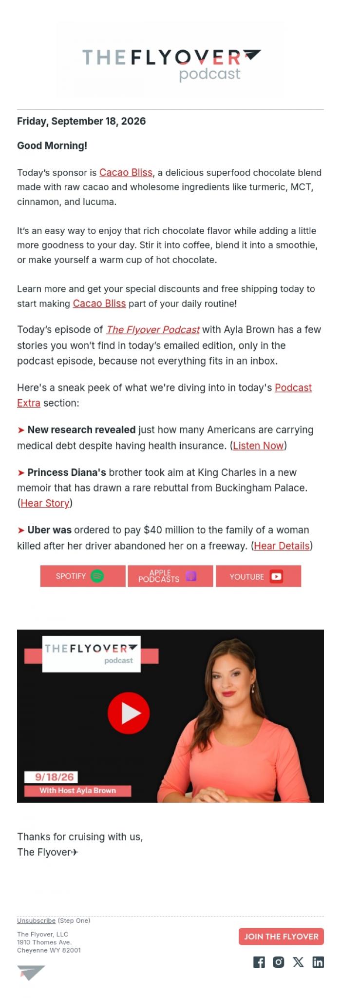 Email Design Inspiration from The Flyover, Medical Debt Percentage, Diana's Brother Targets Charles, Uber Ordered To Pay Millions