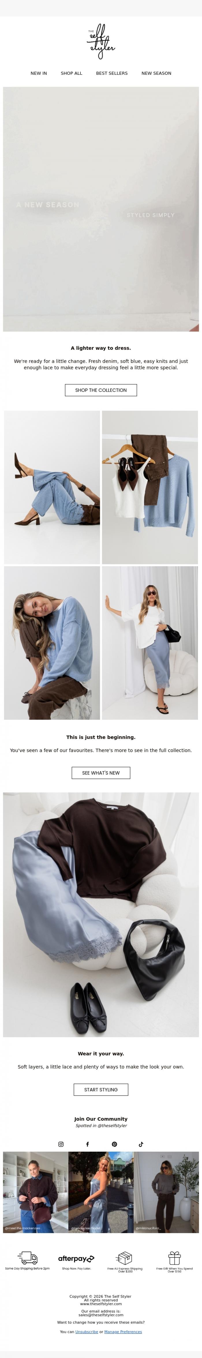 Email Design Inspiration from The Self Styler, It's finally here...