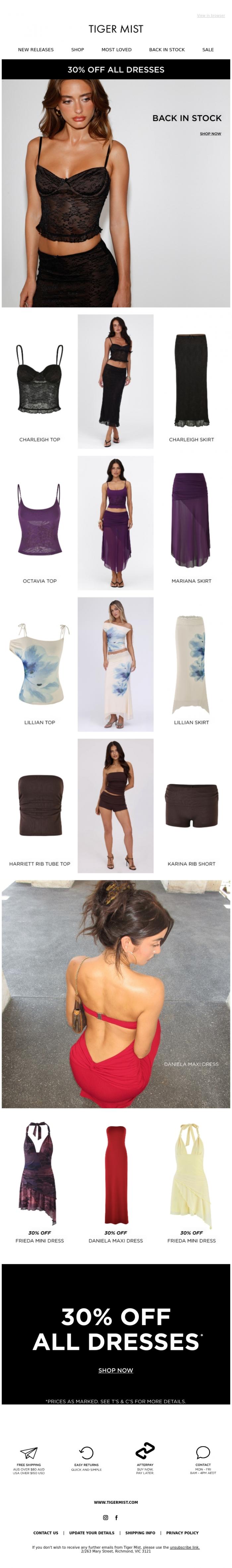 Email Design Inspiration from Tiger Mist, The best just got better 😍 Your faves are back!