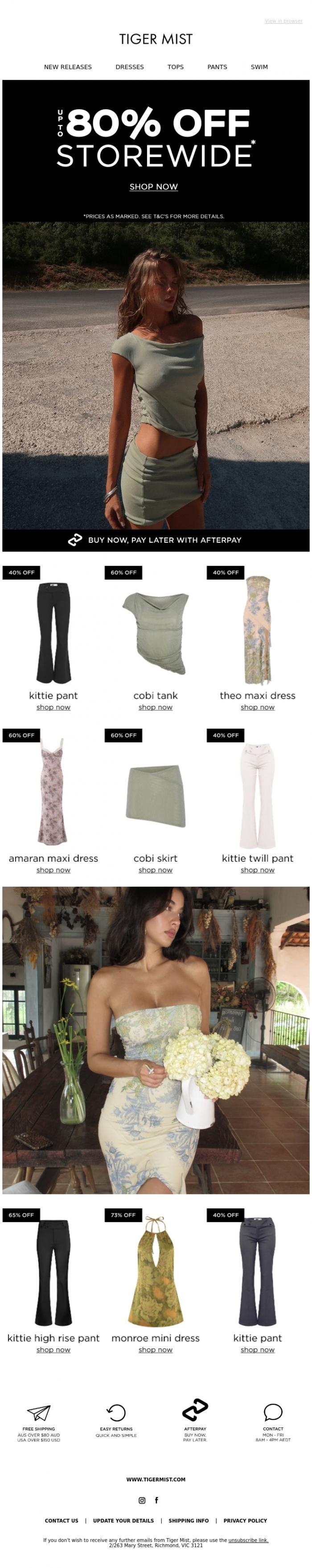 Email Design Inspiration from Tiger Mist, Best of Sale 😍 Up to 80% Off most loved styles!