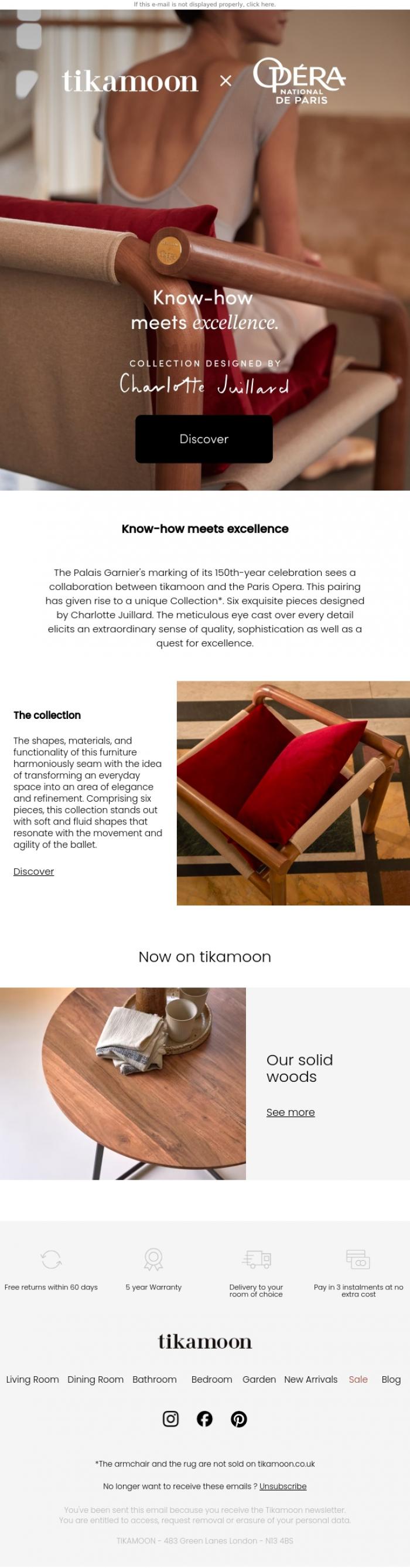 Email Design Inspiration from Tikamoon, tikamoon x Op&eacute;ra national de Paris: our unique collaboration!