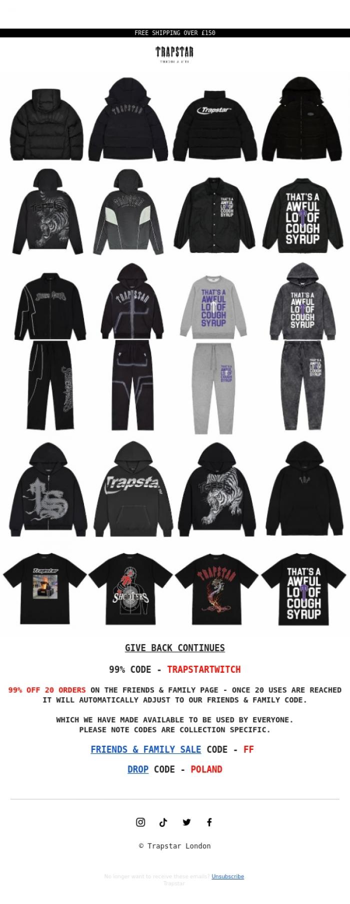 Email Design Inspiration from Trapstar London, 99% OFF | 20 ORDERS ONLY
