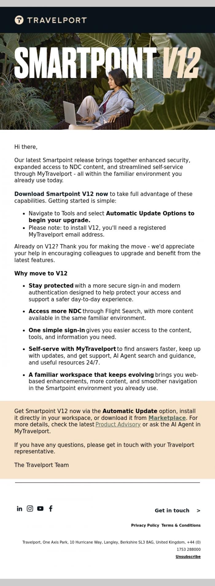 Email Design Inspiration from Travelport, Upgrade your workflow with Smartpoint V12