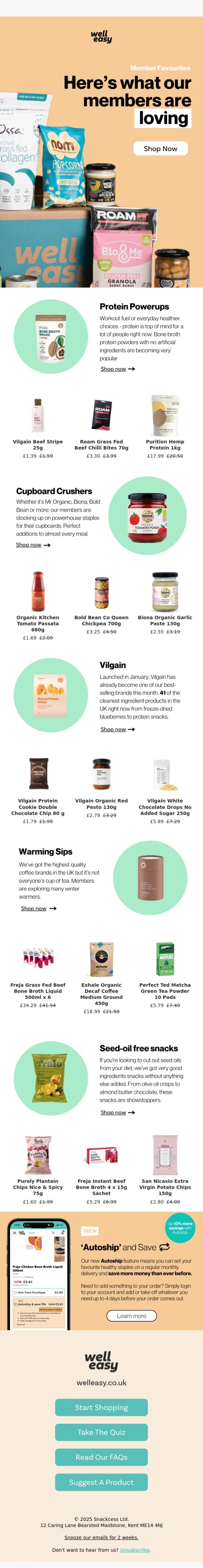 Email Design Inspiration from WellEasy, See what other members are loving!
