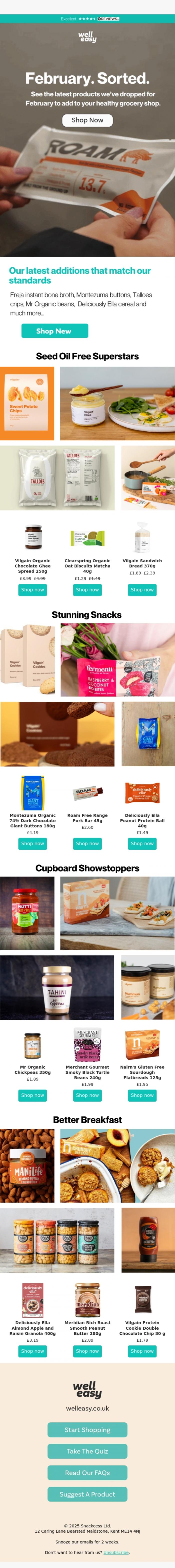 Email Design Inspiration from WellEasy, New arrivals for you!