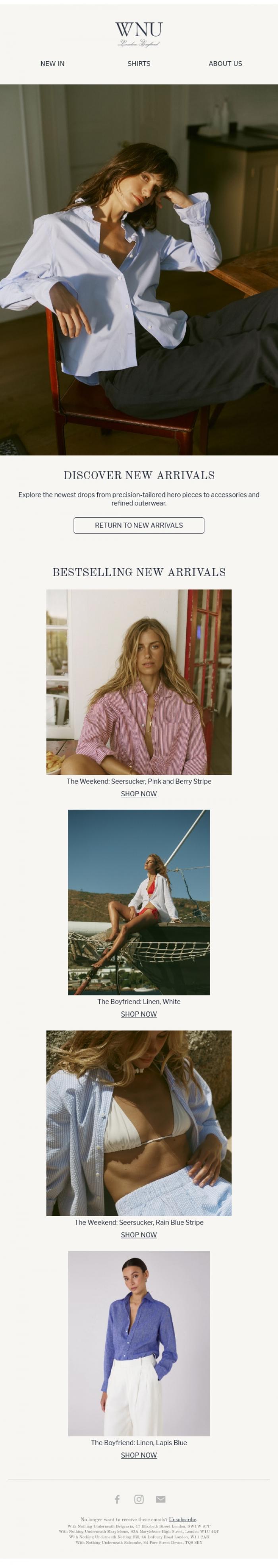 Email Design Inspiration from With Nothing Underneath, See something that's taken your fancy?