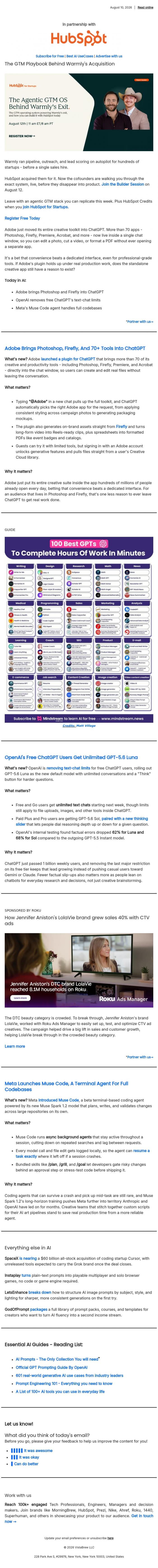 Email Design Inspiration from Yar, Adobe's Firefly Moves Into ChatGPT